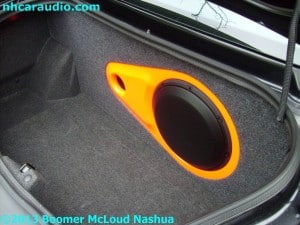 Dodge Custom Installation: Charger JL audio subwoofer