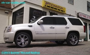 Cadillac Custom Installations White Cadillac Escalade