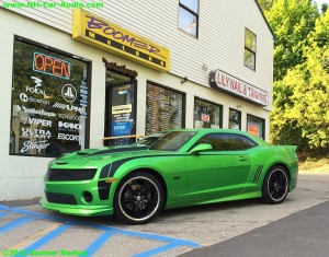 Chevrolet Custom Installation Green Chevy Camaro